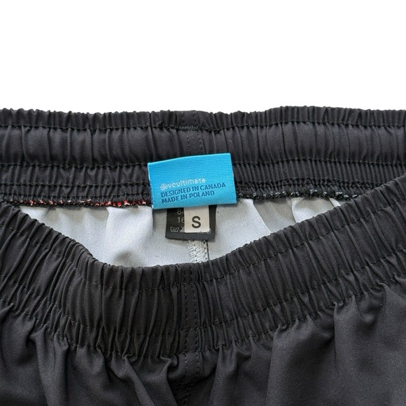 VC Ultimate Shorty Shorts Black Pizza Graphic 3" Inseam Athletic Women's S - Picture 5 of 10